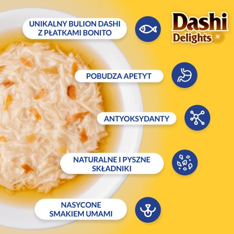 INABA INABA Dashi Delights Kurczak Tuńczyk - Przysmak dla kotów - 70g INABA INABA Dashi Delights Kurczak Tuńczyk - Przysmak dla kotów - 70g