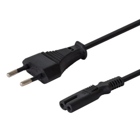 SAVIO Kabel SAVIO CL-97 (2-Pin F - Euro M; 1,2m; kolor czarny) SAVIO Kabel SAVIO CL-97 (2-Pin F - Euro M; 1,2m; kolor czarny)