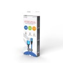 SAVIO SAVIO KABEL MAGNETYCZNY USB - USB TYP C, MICRO I LIGHTNING, 2M, NIEBIESKI CL-157