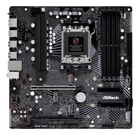 Asrock Płyta główna Asrock B650M PG LIGHTNING Asrock Płyta główna Asrock B650M PG LIGHTNING