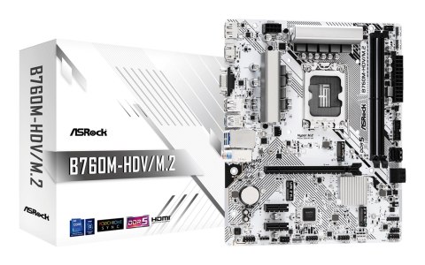 Asrock Płyta główna Asrock B760M-HDV/M.2 Asrock Płyta główna Asrock B760M-HDV/M.2