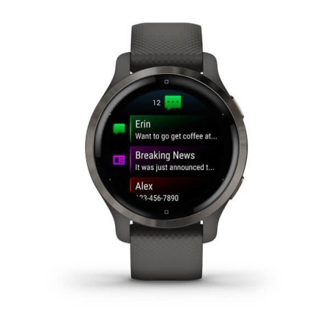Garmin Zegarek sportowy Garmin Venu 2S AMOLED 40mm Grafitowy Garmin Zegarek sportowy Garmin Venu 2S AMOLED 40mm Grafitowy