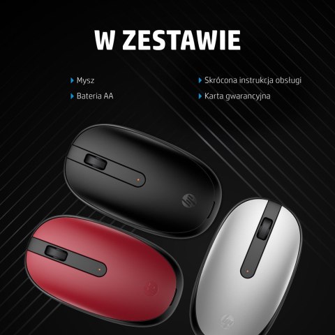Hewlett-Packard Mysz HP 240 Black Bluetooth Mouse bezprzewodowa czarna 3V0G9AA Hewlett-Packard Mysz HP 240 Black Bluetooth Mouse bezprzewodowa czarna 3V0G9AA