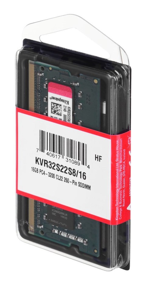 Kingston KINGSTON DDR4 SODIMM 16GB 3200MHz CL22 1Rx8 Kingston KINGSTON DDR4 SODIMM 16GB 3200MHz CL22 1Rx8