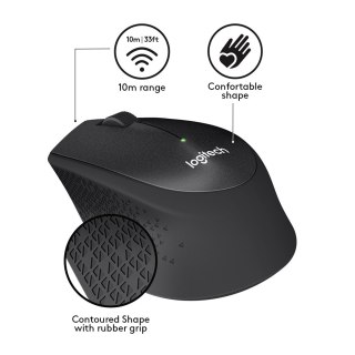 Logitech Mysz Logitech M330 910-004909 (USB 2.0; kolor czarny; optyczna)