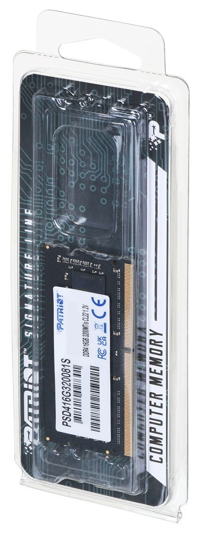 Patriot Memory PATRIOT DDR4 16GB SIGNATURE LINE 3200 MHz SO-DIMM Patriot Memory PATRIOT DDR4 16GB SIGNATURE LINE 3200 MHz SO-DIMM