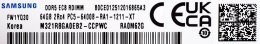 Samsung SemiConductor Samsung RDIMM DDR5 64GB 2Rx4 6400MHz PC5-51200 ECC REGISTERED M321R8GA0EB2-CCP