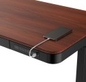 UREVO Bieżnia Urevo U1 Smart Walkingpad + Biurko regulowane elektrycznie TUCKANO czarny/orzech