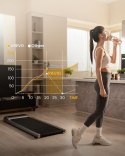 UREVO Bieżnia Urevo U1 Smart Walkingpad + Biurko regulowane elektrycznie TUCKANO czarny/orzech