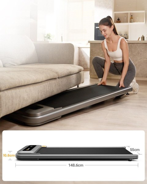 UREVO Bieżnia Urevo U1 Smart Walkingpad + Biurko regulowane elektrycznie TUCKANO czarny/orzech UREVO Bieżnia Urevo U1 Smart Walkingpad + Biurko regulowane elektrycznie TUCKANO czarny/orzech