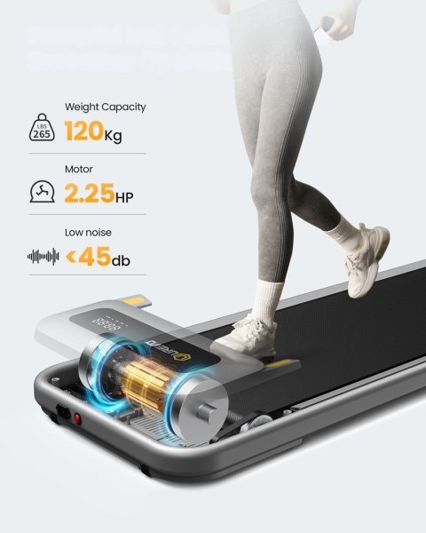 UREVO Bieżnia Urevo U1 Smart Walkingpad + Biurko regulowane elektrycznie TUCKANO czarny/orzech UREVO Bieżnia Urevo U1 Smart Walkingpad + Biurko regulowane elektrycznie TUCKANO czarny/orzech