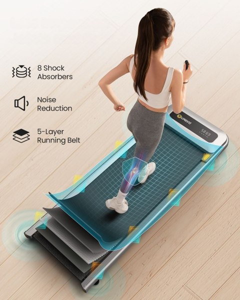 UREVO Bieżnia Urevo U1 Smart Walkingpad + Biurko regulowane elektrycznie TUCKANO czarny/orzech UREVO Bieżnia Urevo U1 Smart Walkingpad + Biurko regulowane elektrycznie TUCKANO czarny/orzech