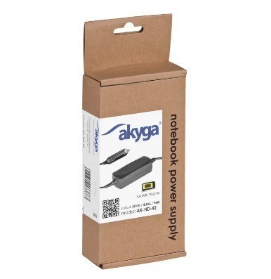 Akyga Zasilacz Akyga AK-ND-42 do notebooka (20 V; 4,5 A; 90W; Slim Tip, Square yellow )