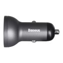 Baseus BASEUS ŁADOWARKA SAMOCHODOWA Z WYŚWIETLACZEM,2XUSB