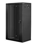 Lanberg Szafa rack Lanberg WF01-6422-10B (22U; 1082mm / 600mm / 450 mm; wisząca; Otwierane; 19''; kolor czarny)