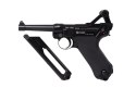 RANGER Wiatrówka pistolet RANGER P08 Parabellum KWC kal. 4,5 BBs BLOW BACK 21 strz. FULL METAL CO2 (AAKCMB410AZB)
