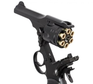 WEBLEY Rewolwer WEBLEY MKVI .455 Police kal.4,5 mm Diabolo łuski 6-strzał. lufa 4" CO2 Black Ekp do17J
