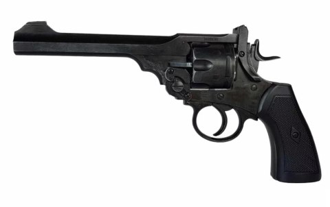 WEBLEY Rewolwer WEBLEY MKVI .455 Police kal.4,5 mm Diabolo łuski 6-strzał. lufa 4" CO2 Black Ekp do17J WEBLEY Rewolwer WEBLEY MKVI .455 Police kal.4,5 mm Diabolo łuski 6-strzał. lufa 4" CO2 Black Ekp do17J