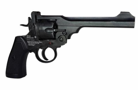 WEBLEY Rewolwer WEBLEY MKVI .455 Police kal.4,5 mm Diabolo łuski 6-strzał. lufa 4" CO2 Black Ekp do17J WEBLEY Rewolwer WEBLEY MKVI .455 Police kal.4,5 mm Diabolo łuski 6-strzał. lufa 4" CO2 Black Ekp do17J