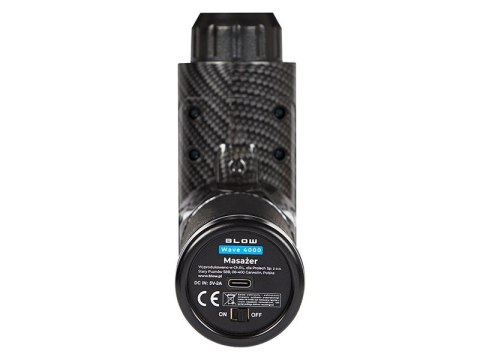 BLOW BLOW PISTOLET DO MASAŻU MASAŻER WAVE 4000 BLACK BLOW BLOW PISTOLET DO MASAŻU MASAŻER WAVE 4000 BLACK