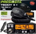 PRESIDENT CB Radio PRESIDENT Teddy II+ 12/24V + ASC 7 kolorów AM/FM