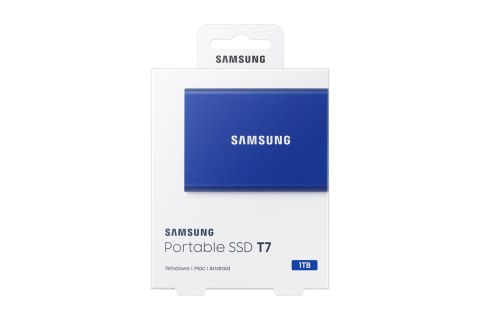 Samsung Dysk zewnętrzny SSD Samsung T7 (1TB; USB 3.2; niebieski; MU-PC1T0H/WW) Samsung Dysk zewnętrzny SSD Samsung T7 (1TB; USB 3.2; niebieski; MU-PC1T0H/WW)