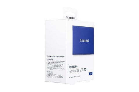 Samsung Dysk zewnętrzny SSD Samsung T7 (1TB; USB 3.2; niebieski; MU-PC1T0H/WW) Samsung Dysk zewnętrzny SSD Samsung T7 (1TB; USB 3.2; niebieski; MU-PC1T0H/WW)