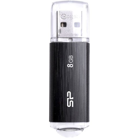 Silicon Power Pendrive Silicon Power Ultima U02 8GB USB 2.0 kolor czarny (SP008GBUF2U02V1K) Silicon Power Pendrive Silicon Power Ultima U02 8GB USB 2.0 kolor czarny (SP008GBUF2U02V1K)