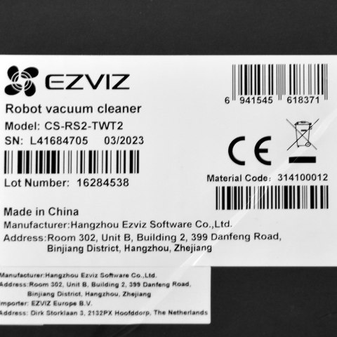 Ezviz Odkurzacz Robot EZVIZ CS-RS2-TWT2