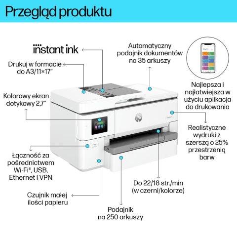 Hewlett-Packard Urządzenie wielofunkcyjne HP OfficeJet Pro 9720e Hewlett-Packard Urządzenie wielofunkcyjne HP OfficeJet Pro 9720e