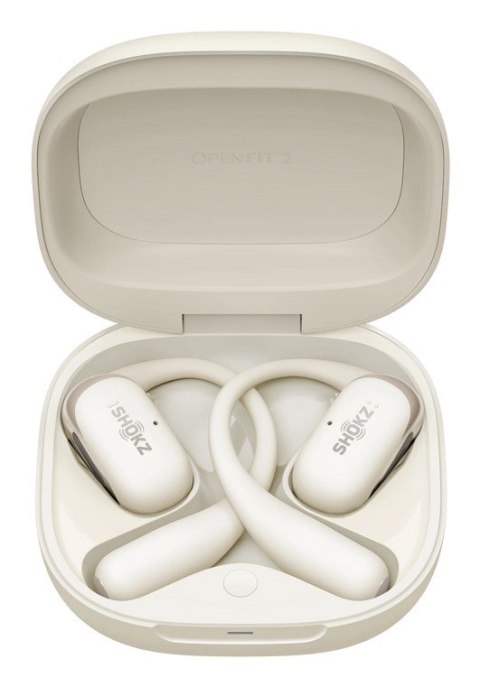 SHOKZ Słuchawki bezprzewodowe Shokz OpenFit 2 Beige SHOKZ Słuchawki bezprzewodowe Shokz OpenFit 2 Beige