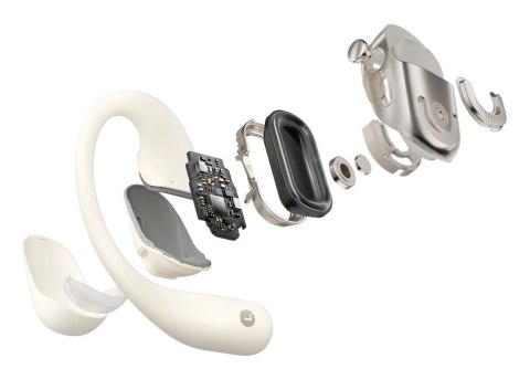 SHOKZ Słuchawki bezprzewodowe Shokz OpenFit 2 Beige SHOKZ Słuchawki bezprzewodowe Shokz OpenFit 2 Beige
