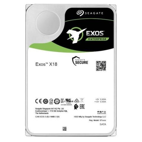 Seagate Dysk serwerowy HDD Seagate Exos X18 (16 TB; 3.5"; SATA III) Seagate Dysk serwerowy HDD Seagate Exos X18 (16 TB; 3.5"; SATA III)