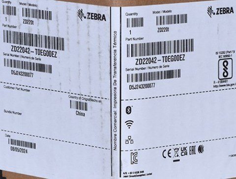 ZEBRA Zebra Drukarka etykiet ZD220T/termiczna/termotransferowa/USB/203dpi ZD22042-T0EG00EZ ZEBRA Zebra Drukarka etykiet ZD220T/termiczna/termotransferowa/USB/203dpi ZD22042-T0EG00EZ