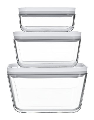 ZWILLING Zestaw 3 szklanych pojemników ZWILLING Fresh & Save