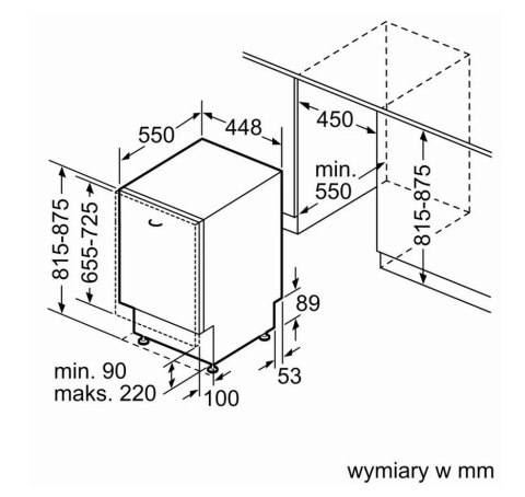 Zmywarka do zabudowy BOSCH SPV4HKX10E Zmywarka do zabudowy BOSCH SPV4HKX10E