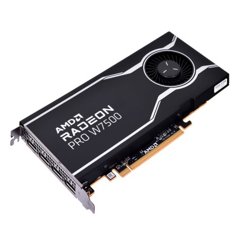 AMD Karta graficzna AMD Radeon Pro W7500 8GB GDDR6, 4x DisplayPort 2.1, 70W, PCI Gen4 x8 AMD Karta graficzna AMD Radeon Pro W7500 8GB GDDR6, 4x DisplayPort 2.1, 70W, PCI Gen4 x8