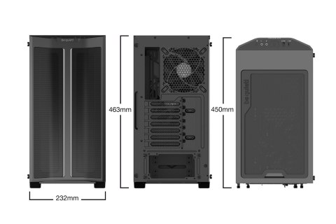 BE QUIET! OBUDOWA BE QUIET! Pure Base 500DX Black BE QUIET! OBUDOWA BE QUIET! Pure Base 500DX Black