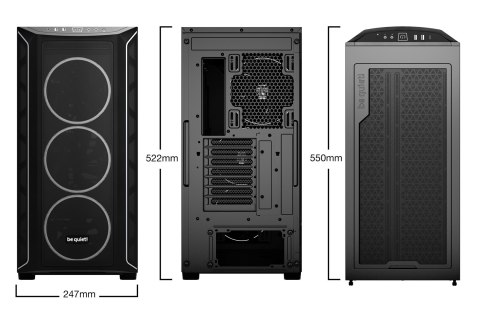 BE QUIET! OBUDOWA BE QUIET! SHADOW BASE 800 FX BLACK BE QUIET! OBUDOWA BE QUIET! SHADOW BASE 800 FX BLACK