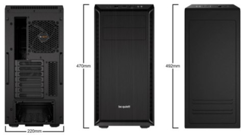 BE QUIET! Obudowa BE QUIET! PURE BASE 600 BG021 (ATX, Mini ATX, Mini ITX; kolor czarny) BE QUIET! Obudowa BE QUIET! PURE BASE 600 BG021 (ATX, Mini ATX, Mini ITX; kolor czarny)