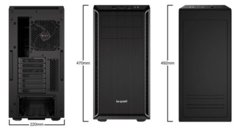 BE QUIET! Obudowa BE QUIET! Pure Base 600 BG022 (ATX, Mini ATX, Mini ITX; kolor czarny) BE QUIET! Obudowa BE QUIET! Pure Base 600 BG022 (ATX, Mini ATX, Mini ITX; kolor czarny)