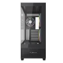 GEMBIRD GEMBIRD OBUDOWA FORNAX X550 AQUARIUM MIDI-TOWER (2X USB 3.1, 1X USB TYPE-C) 3X FAN, CZARNA