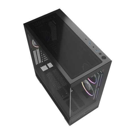 GEMBIRD GEMBIRD OBUDOWA FORNAX X550 AQUARIUM MIDI-TOWER (2X USB 3.1, 1X USB TYPE-C) 3X FAN, CZARNA GEMBIRD GEMBIRD OBUDOWA FORNAX X550 AQUARIUM MIDI-TOWER (2X USB 3.1, 1X USB TYPE-C) 3X FAN, CZARNA