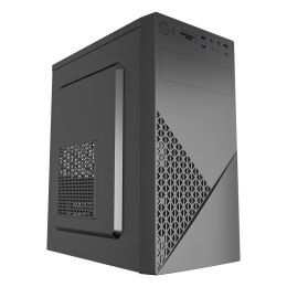 GEMBIRD GEMBIRD OBUDOWA FORNAX K170 600W 80PLUS BRONZE MINI-TOWER (1X USB 3.1, 2X USB 2.0, 1X USB TYP-C, CZYTNIK KART) CZARNA