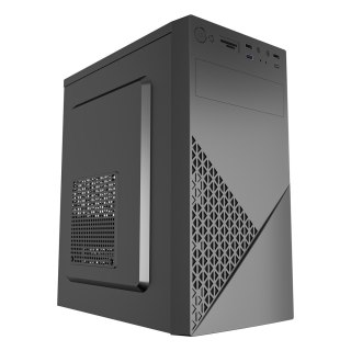 GEMBIRD GEMBIRD OBUDOWA FORNAX K170 MINI-TOWER (1X USB 3.1, 2X USB 2.0, 1X USB TYP-C, CZYTNIK KART, 2X MINIJACK) CZARNA