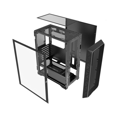 GEMBIRD GEMBIRD OBUDOWA FORNAX M200 MESH MIDI-TOWER (1X USB 3.0, 1X USB 2.0, 1X USB TYPE-C) BLACK GEMBIRD GEMBIRD OBUDOWA FORNAX M200 MESH MIDI-TOWER (1X USB 3.0, 1X USB 2.0, 1X USB TYPE-C) BLACK