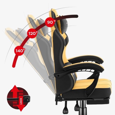 Huzaro Fotel gamingowy Force 3.7 Yellow