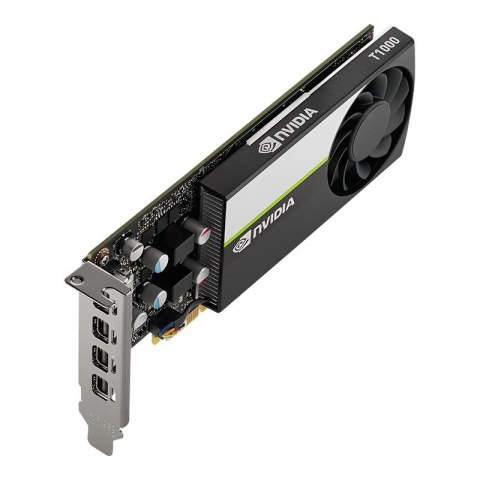 PNY Technologies Karta graficzna PNY NVIDIA T1000 8GB, GDDR6, 4x mini DisplayPort, PCI Express 3.0, LP - ATX bracket, Small Box PNY Technologies Karta graficzna PNY NVIDIA T1000 8GB, GDDR6, 4x mini DisplayPort, PCI Express 3.0, LP - ATX bracket, Small Box
