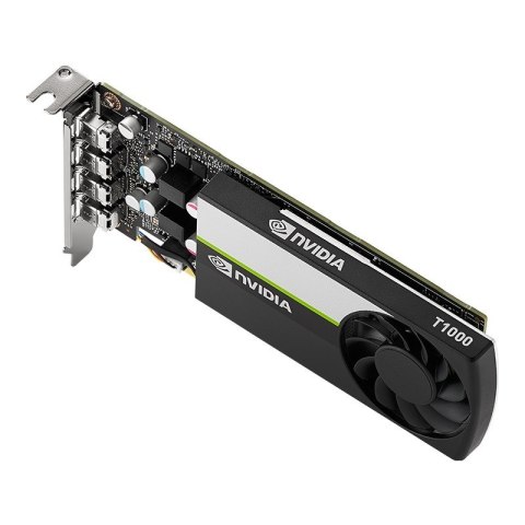 PNY Technologies Karta graficzna PNY NVIDIA T1000 8GB, GDDR6, 4x mini DisplayPort, PCI Express 3.0, LP - ATX bracket, Small Box PNY Technologies Karta graficzna PNY NVIDIA T1000 8GB, GDDR6, 4x mini DisplayPort, PCI Express 3.0, LP - ATX bracket, Small Box