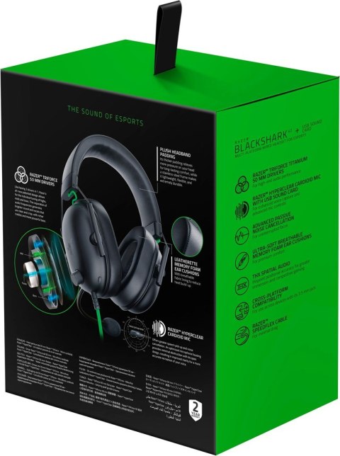 RAZER Słuchawki Razer BlackShark V2 X RAZER Słuchawki Razer BlackShark V2 X